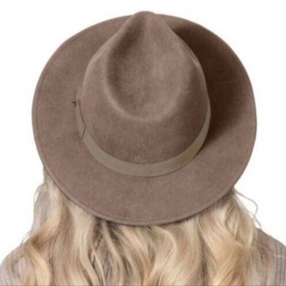 NWT Wide Brim Felt Fedora with Bow San Diego Hat Co x Anthro - Picture 2 of 7